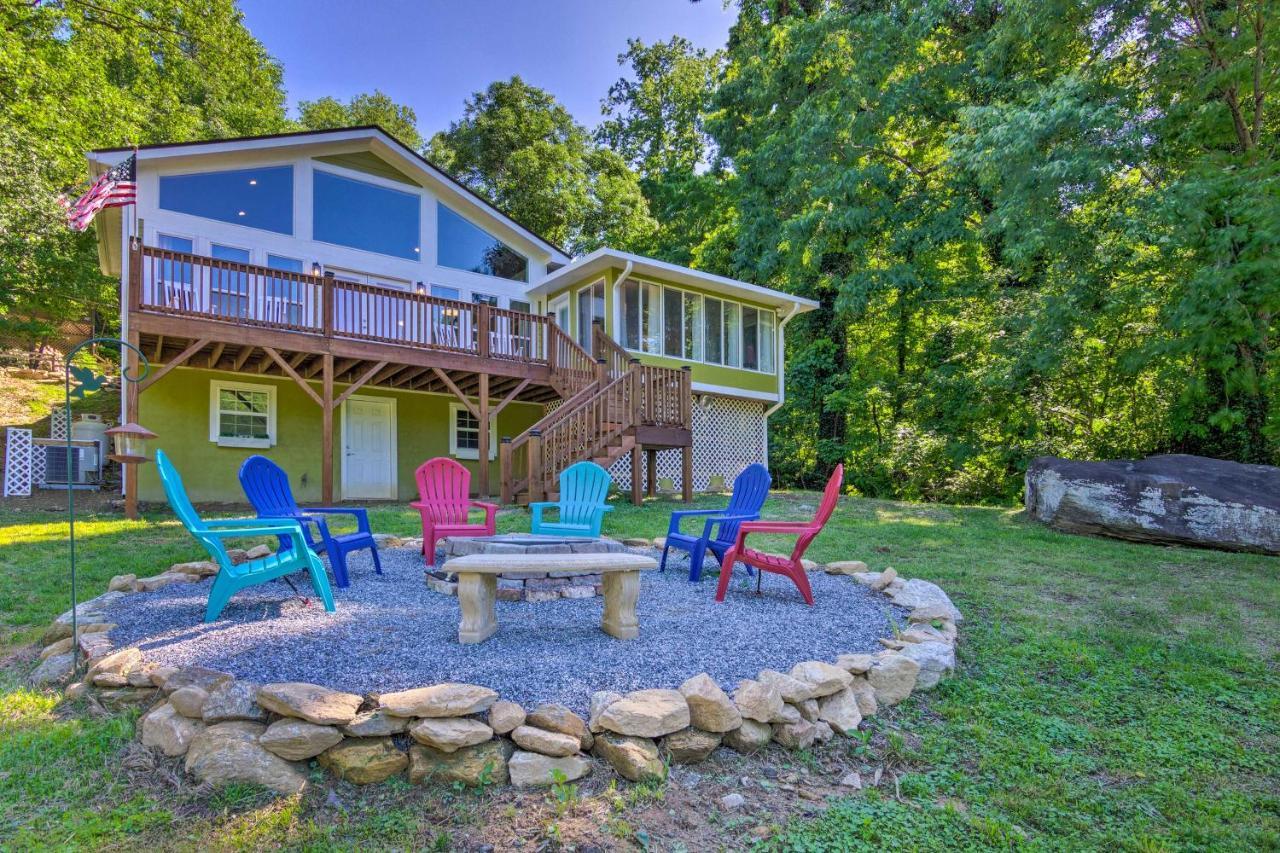 Unique Chimney Rock Cottage With Breathtaking Views Lake Lure Exterior foto